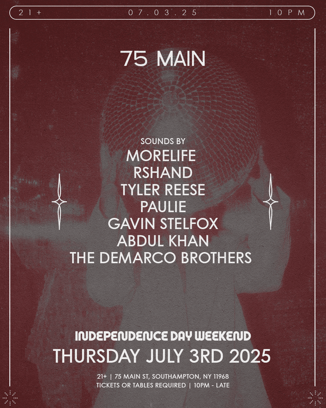 75 MAIN SOUTHAMPTON - JULY 3RD