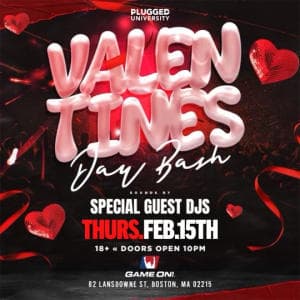 VALENTINES DAY BASH 2/15 (18+) @ GAME ON