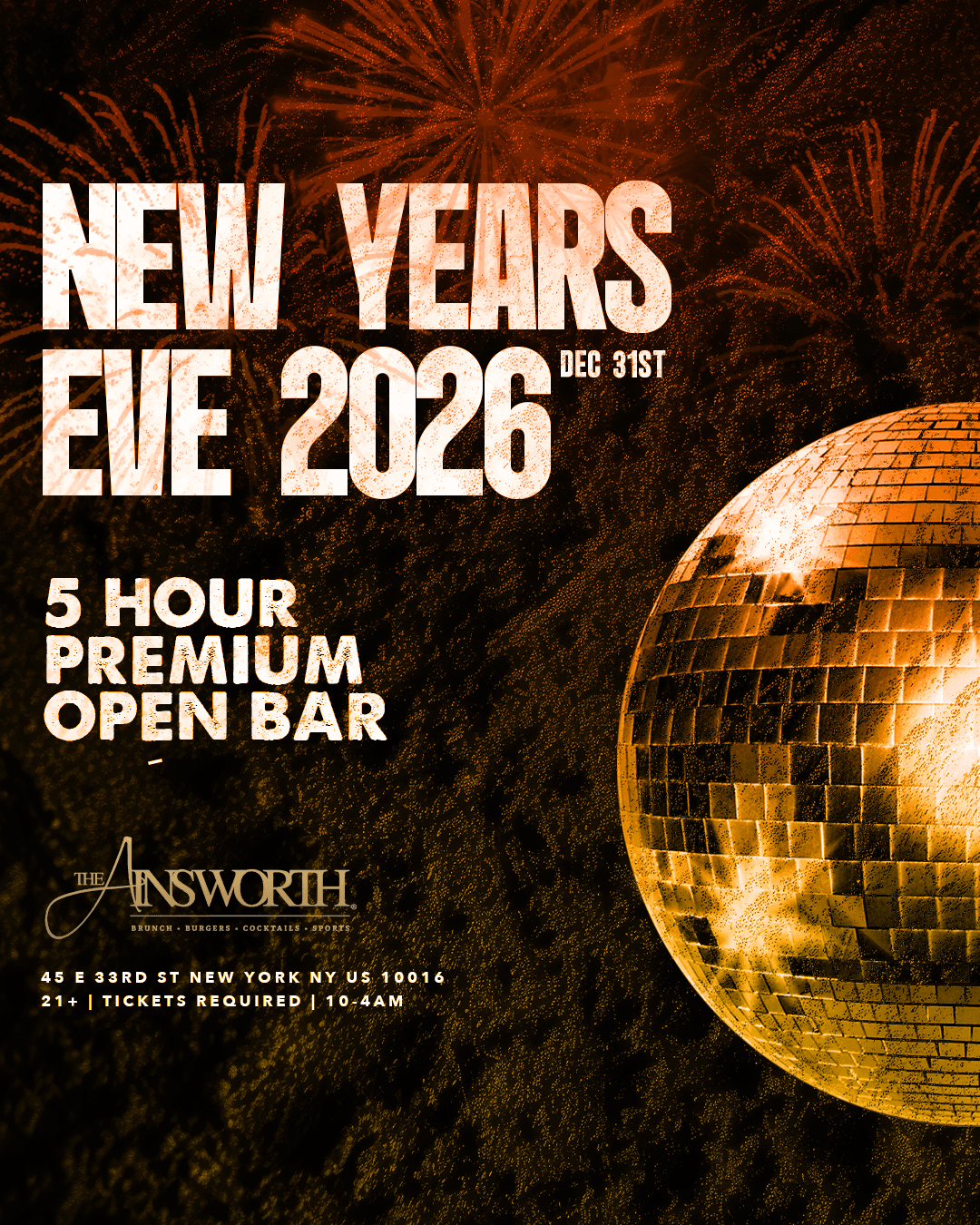 Ainsworth Midtown NYE 2026 Party