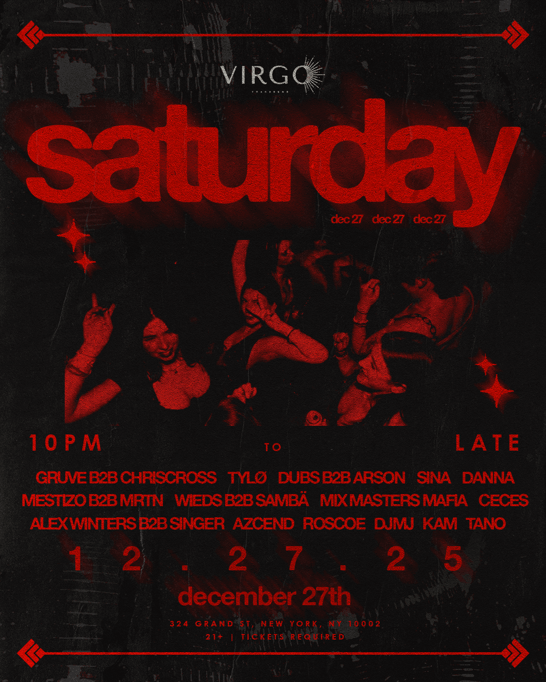 VIRGO NEW YEARS EVE WEEKEND