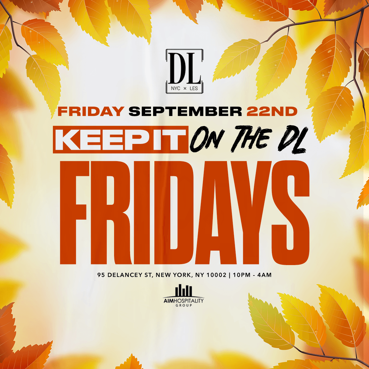 Friday @ The DL 9/22