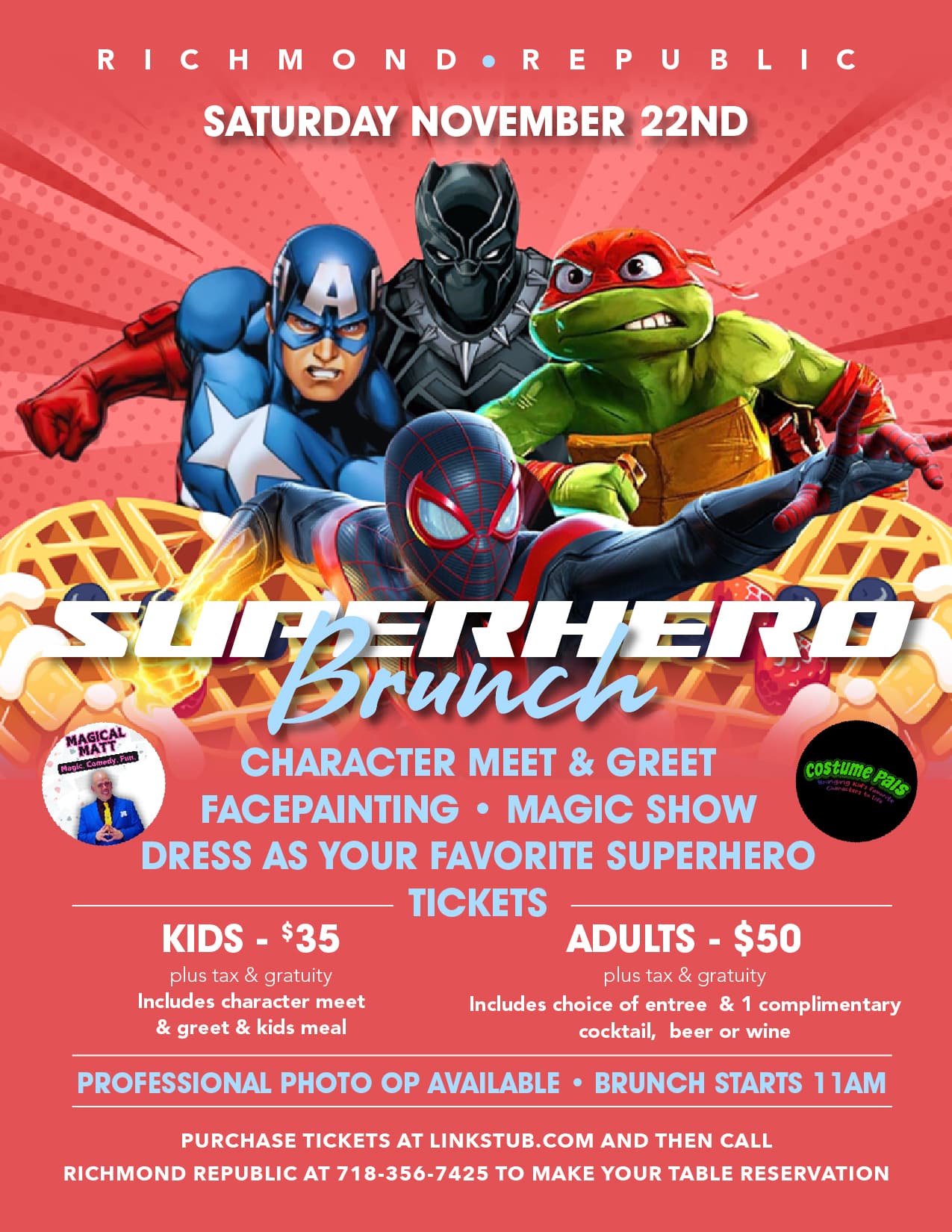 SUPERHERO FAMILY BRUNCH | November 22nd 2025