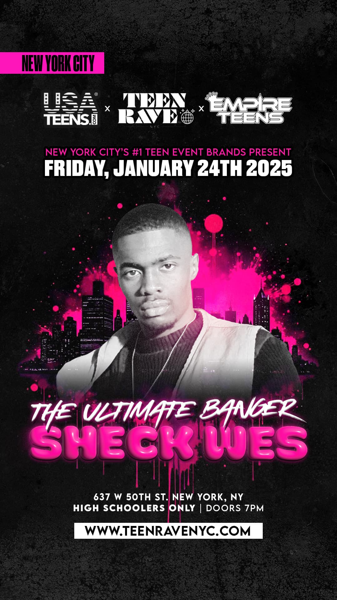 SHECK WES 1/24 @ MUSICA CLUB NYC