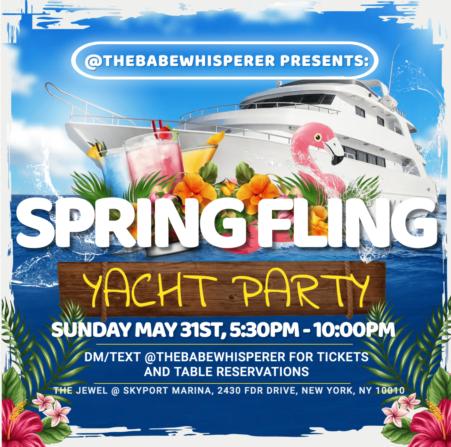 SPRING FLING YACHT PARTY !