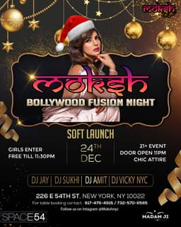 Bollywood Fusion Night @ Space 54 logo
