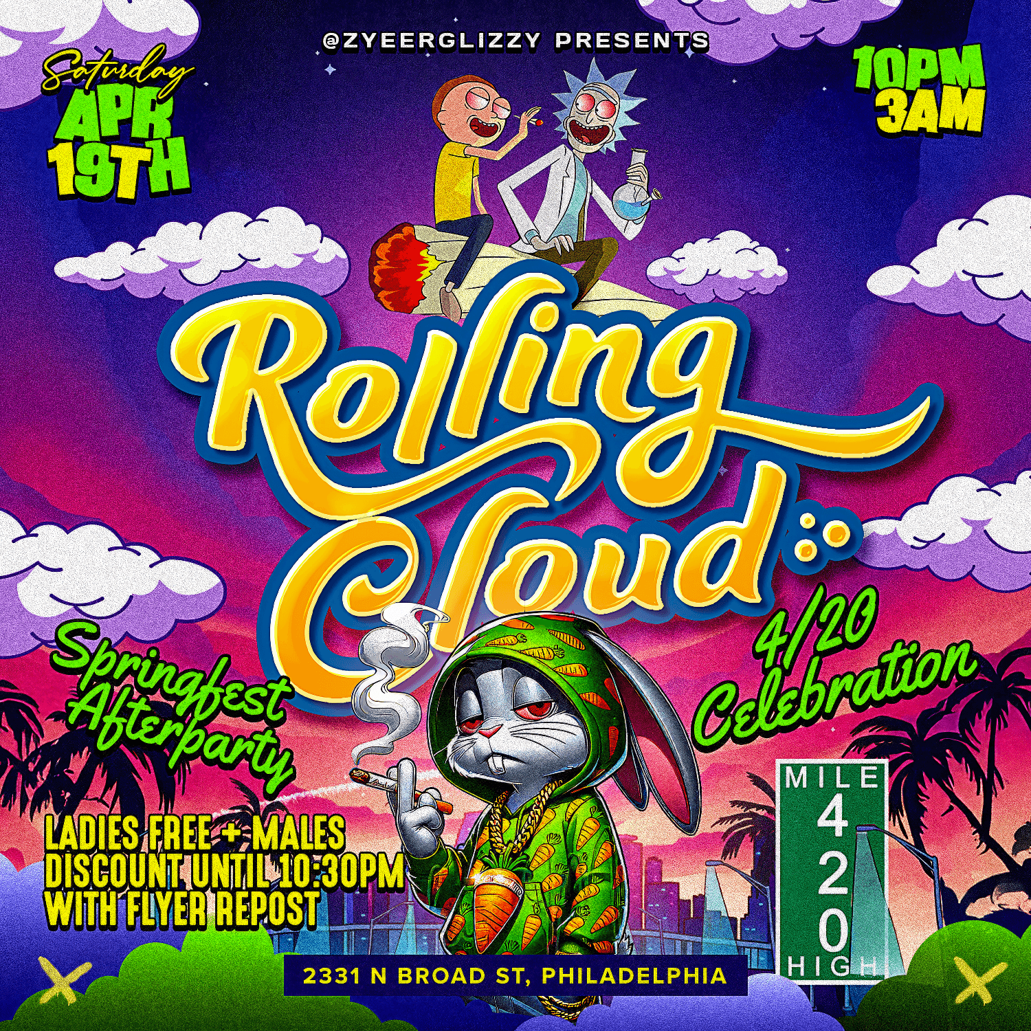 ROLLING CLOUD 420 PARTY