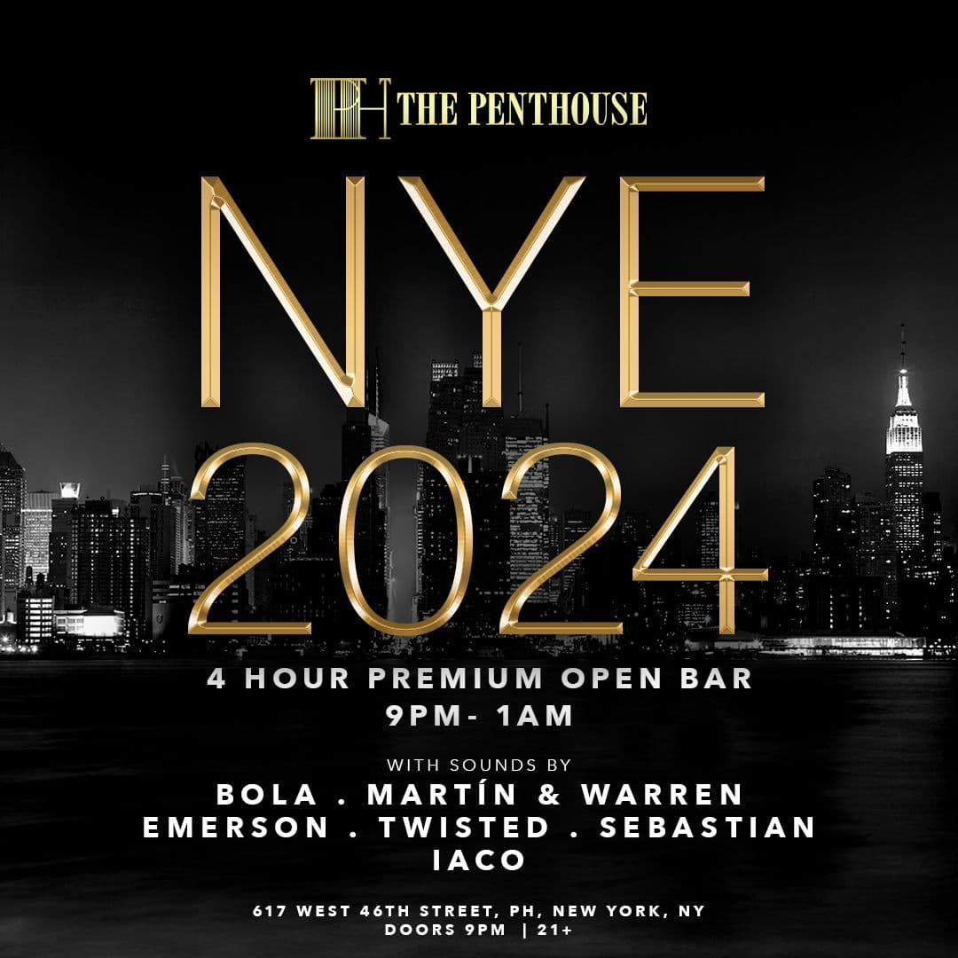 NEW YEARS EVE 2024 @ THE PENTHOUSE