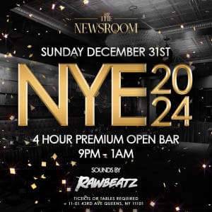 NEW YEARS EVE 2024 @ The Newsroom