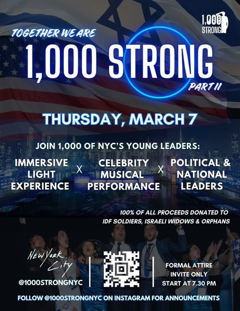 1000 STRONG PART 2- SUPPORT THE IDF AND THE VICTIMS OF TERROR