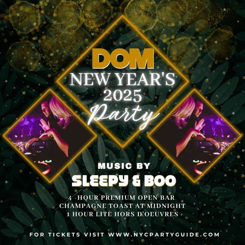 DOM New York - New Year’s Eve 2025 - 4 Hour Open Bar