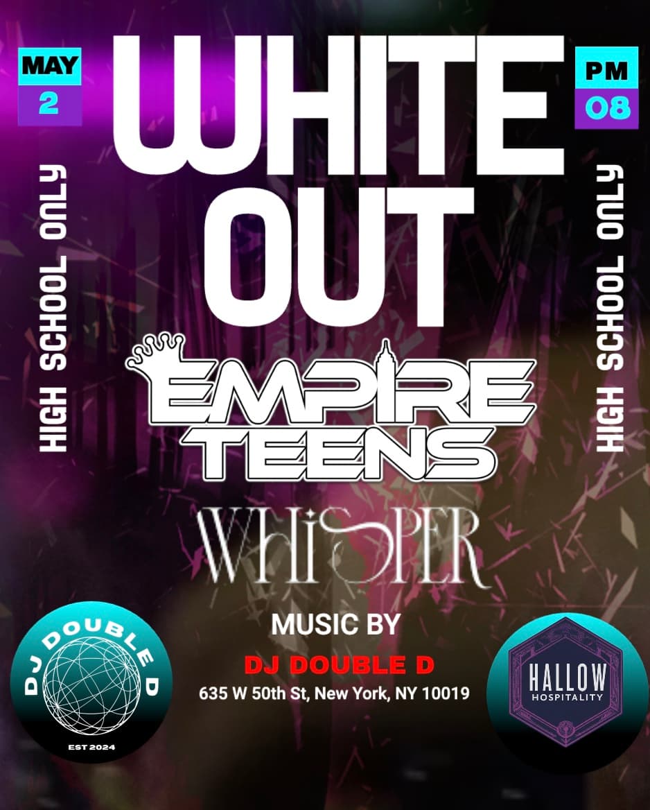 WHITE OUT 5/2 @ WHISPER ROOM
