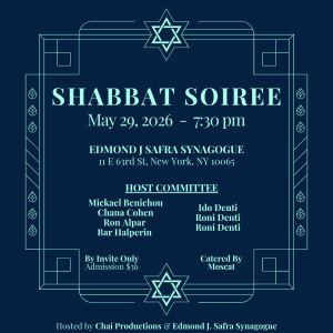 SHABBAT SOIREE - 5/30/2026
